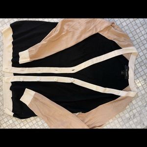 St.John colorblock button front cardigan